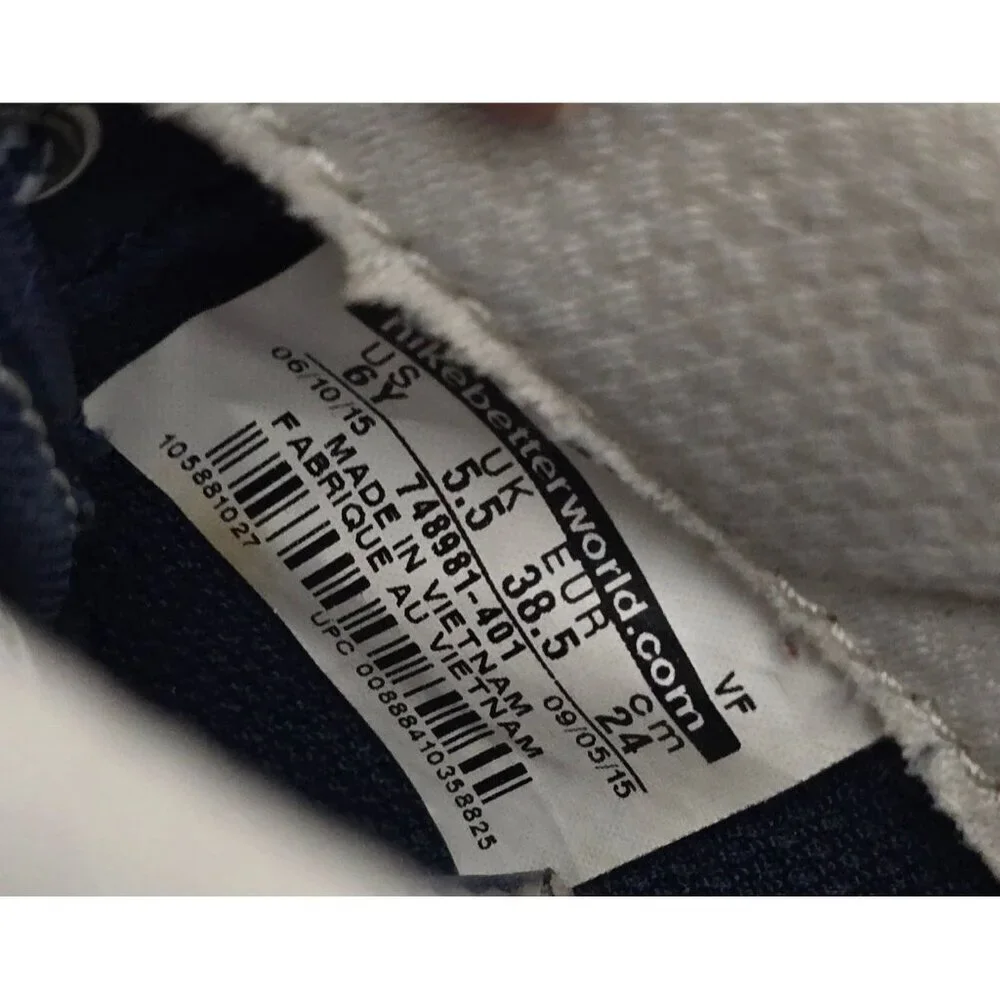 Nike Air Force 1 Premium GS Obsidian Gum Navy Blue Sneaker